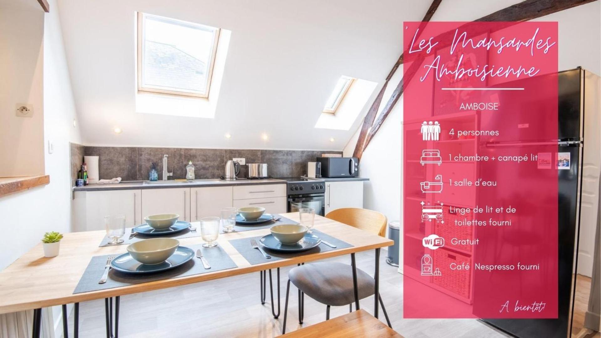 Apartamento Les Mansardes Amboisiennes Amboise Exterior foto